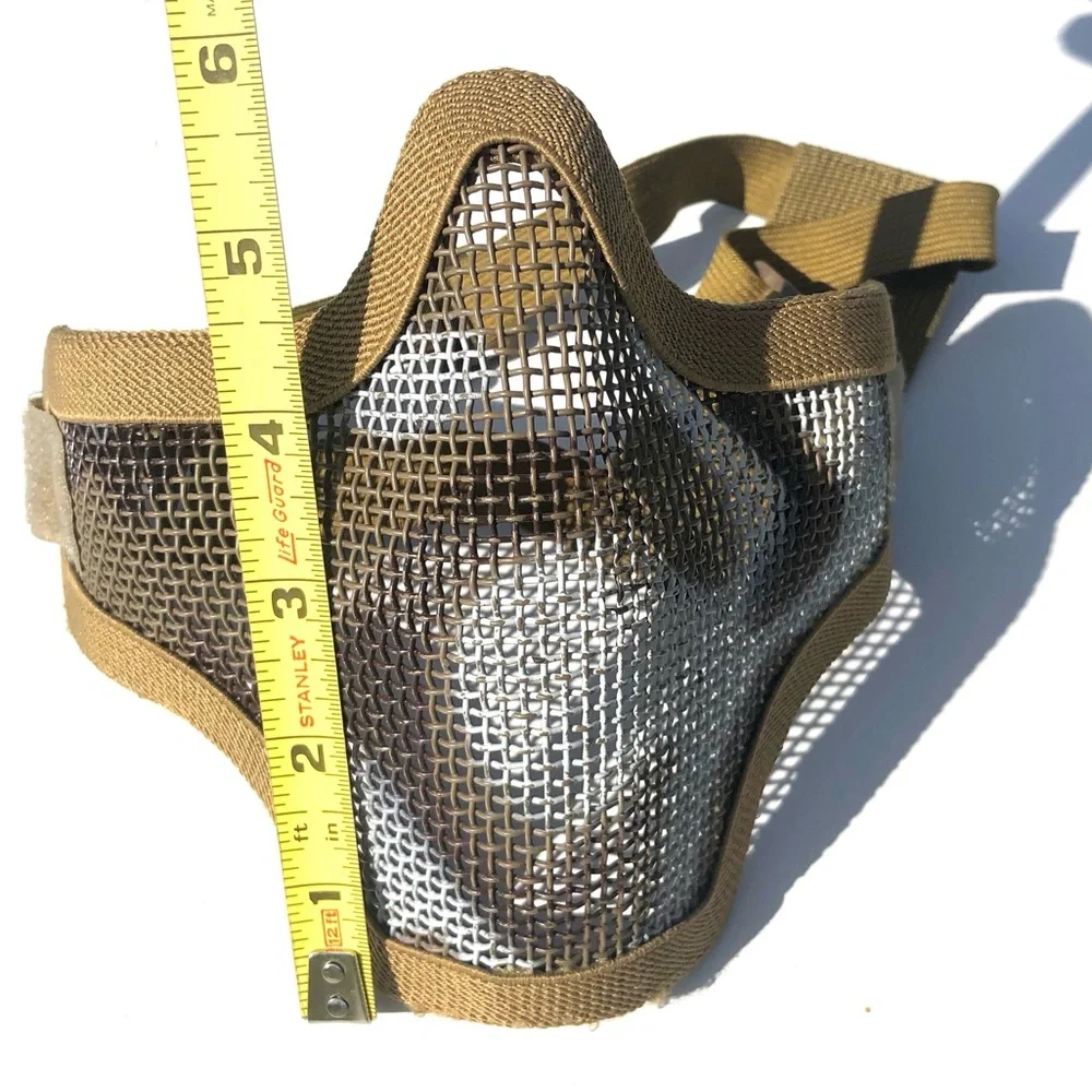 Airsoft Half Face / Throat Mesh Mask